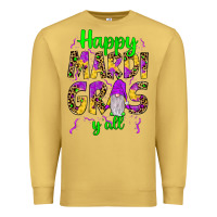 Antique Gold happy mardi gras y'all gnome Premium Sweatshirt - JahusDesignShop