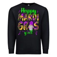 Black happy mardi gras y'all gnome Premium Sweatshirt - JahusDesignShop
