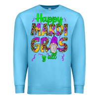 Ocean Blue happy mardi gras y'all gnome Premium Sweatshirt - JahusDesignShop