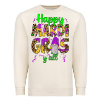 Sandshell happy mardi gras y'all gnome Premium Sweatshirt - JahusDesignShop