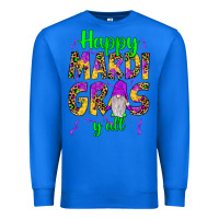 True Royal happy mardi gras y'all gnome Premium Sweatshirt - JahusDesignShop