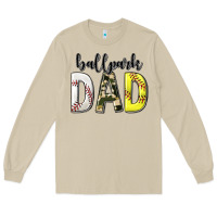 Mushroom ballpark dad with softball and baseball Long Sleeve Tee - texasbilliewilder