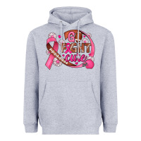 Heather Grey breast cancer go fight cure football Heavyweight Hoodie - JahusDesignShop