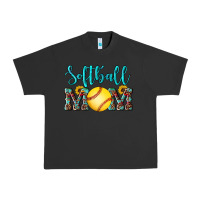 Pigment Black western leopard  sunflowers glitter mom softball Urban Heavy Tee - Artiststas