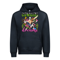 Navy western rodeo cowgirl dreams Urban Hoodie - NancyCooperArtShop