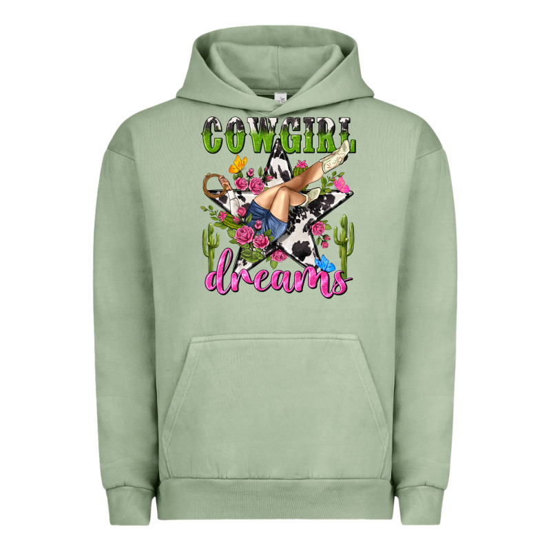 Western Rodeo Cowgirl Dreams Urban Hoodie by NancyCooperArtShop | Teevron