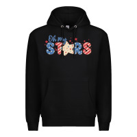 Black oh my stars Premium Hoodie - MaliasSmallBusiness