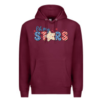 Burgundy oh my stars Premium Hoodie - MaliasSmallBusiness