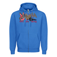 True Royal peace love racing Zipper Hoodie - Zillion Design Studio
