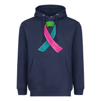 Navy metastatic breast cancer ribbon Heavyweight Hoodie - JahusDesignShop