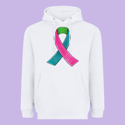Metastatic Breast Cancer Ribbon Heavyweight Hoodie Designed By Jahusdesignshop