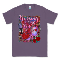 Lavender nursing is a work of heart Classic Tee - RanaPortraitStore