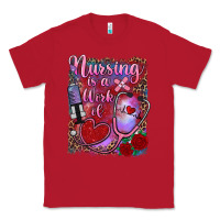 Red nursing is a work of heart Classic Tee - RanaPortraitStore