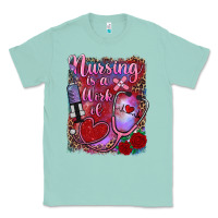 Seafoam nursing is a work of heart Classic Tee - RanaPortraitStore