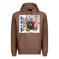 Chestnut land of the free Premium Hoodie - MaliasSmallBusiness
