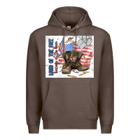 Coffee land of the free Premium Hoodie - MaliasSmallBusiness