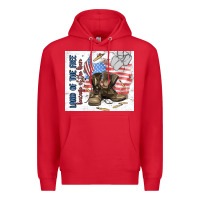 Land Of The Free Premium Hoodie | Teevron