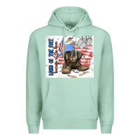 Seafoam land of the free Premium Hoodie - MaliasSmallBusiness