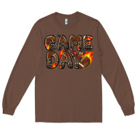 Chestnut game day football leopard Long Sleeve Tee - Zillion Design Studio