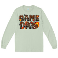 Matcha game day football leopard Long Sleeve Tee - Zillion Design Studio