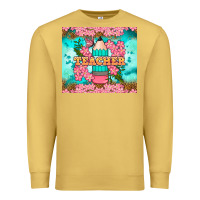 Antique Gold teacher floral pencil tumbler Premium Sweatshirt - BundleAndBundleShop