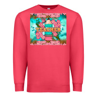 Cardinal teacher floral pencil tumbler Premium Sweatshirt - BundleAndBundleShop