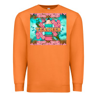 Carrot teacher floral pencil tumbler Premium Sweatshirt - BundleAndBundleShop
