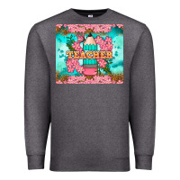 Charcoal Heather teacher floral pencil tumbler Premium Sweatshirt - BundleAndBundleShop
