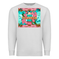 Dove Grey teacher floral pencil tumbler Premium Sweatshirt - BundleAndBundleShop