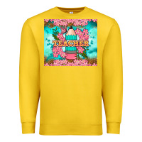 Lemon teacher floral pencil tumbler Premium Sweatshirt - BundleAndBundleShop