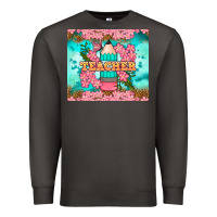 Smoke teacher floral pencil tumbler Premium Sweatshirt - BundleAndBundleShop