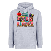 Heather Grey little miss kinder Heavyweight Hoodie - AdoDesignShop