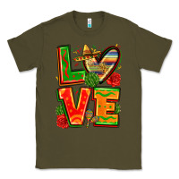 Army Green love mexico Classic Tee - Zillion Design Studio