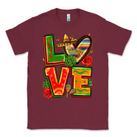 Burgundy love mexico Classic Tee - Zillion Design Studio