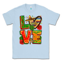 Dusty Blue love mexico Classic Tee - Zillion Design Studio
