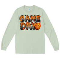 Matcha game day basketball leopard Long Sleeve Tee - Zillion Design Studio