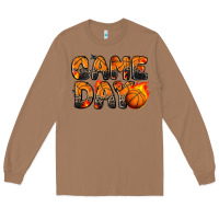 Toasted Coconut game day basketball leopard Long Sleeve Tee - Zillion Design Studio