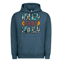 Pigment Midnight Navy western howdy baby howdy Urban Hoodie - NancyCooperArtShop