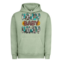 Pigment Oil Green western howdy baby howdy Urban Hoodie - NancyCooperArtShop