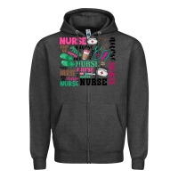 Charcoal Heather nurse Zipper Hoodie - Zillion Design Studio
