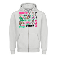 Dove Grey nurse Zipper Hoodie - Zillion Design Studio
