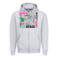 Heather Grey nurse Zipper Hoodie - Zillion Design Studio