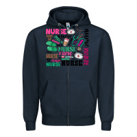 Navy nurse Zipper Hoodie - Zillion Design Studio