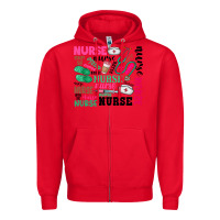 Red nurse Zipper Hoodie - Zillion Design Studio