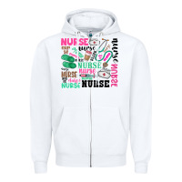 White nurse Zipper Hoodie - Zillion Design Studio