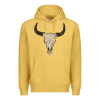 Antique Gold cow skul Premium Hoodie - MaliasSmallBusiness