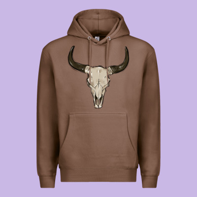 Cow Skul Premium Hoodie Designed By Maliassmallbusiness
