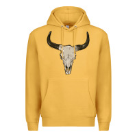 Mustard cow skul Premium Hoodie - MaliasSmallBusiness