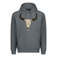 Rock cow skul Premium Hoodie - MaliasSmallBusiness