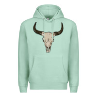 Seafoam cow skul Premium Hoodie - MaliasSmallBusiness